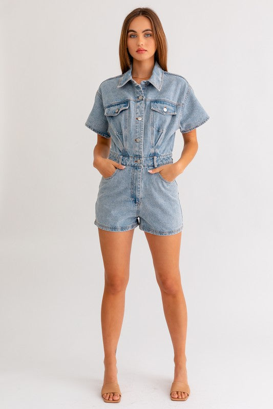 Madi Denim Romper