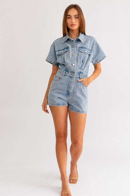 Madi Denim Romper