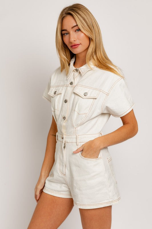 Madi Denim Romper