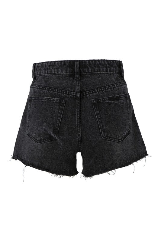 Lola Distressed Denim Shorts